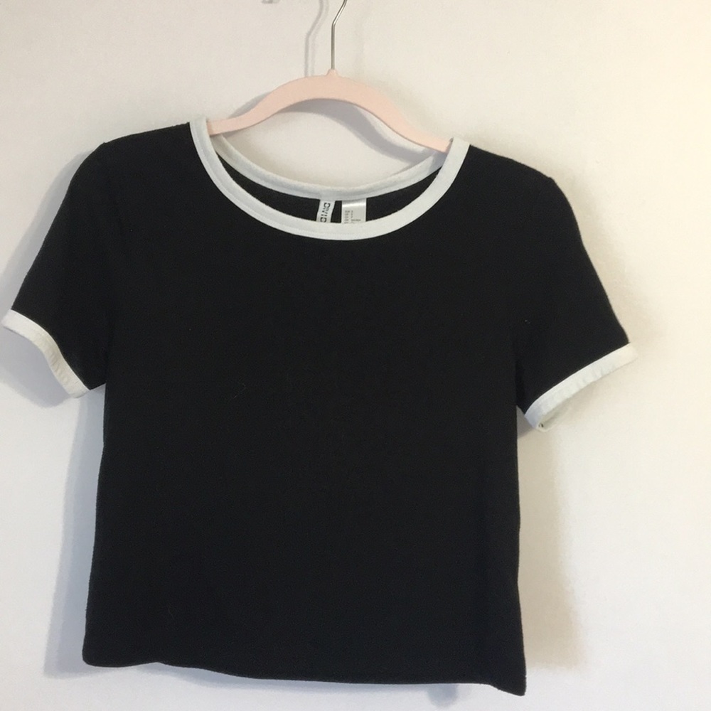 Black crop top